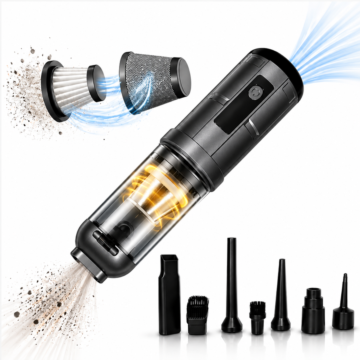 AirForce™ – Aspirator Auto cu Acumulator, 22.000 PA, Fără Fir Karshine